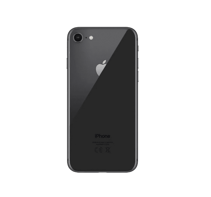 Back Glass Compatible For iPhone 8 (Large Camera Hole) (Space Grey)