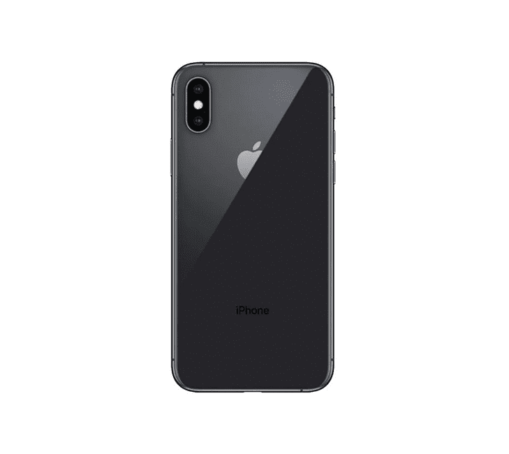 Back Glass Compatible For iPhone XS (Large Camera Hole) (Space Grey)