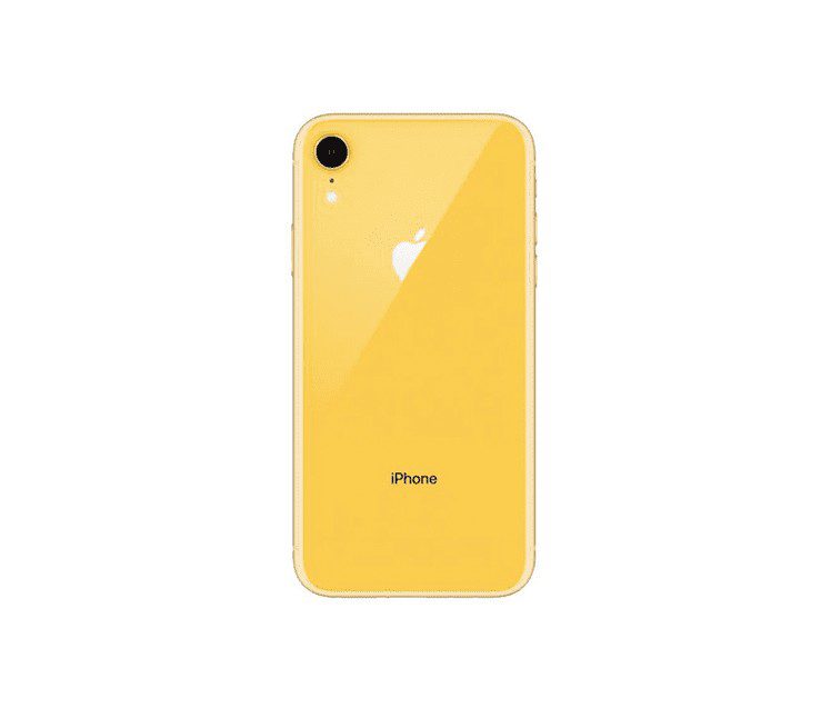 Back Glass Compatible For iPhone XR (Large Camera Hole) (Yellow)