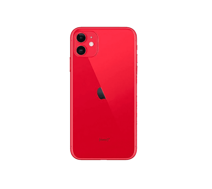 Back Glass Compatible For iPhone 11 (Large Camera Hole) (Red)