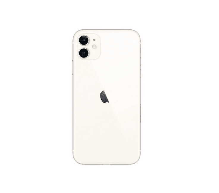 Back Glass Compatible For iPhone 11  (Large Camera Hole) (White)