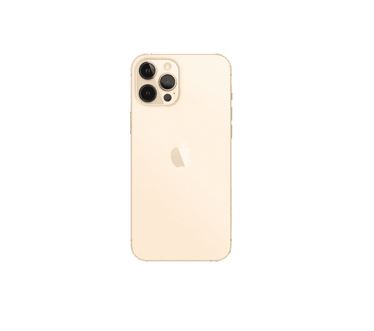 Back Glass Compatible For iPhone 12 Pro Max (Large Camera Hole) (Gold)