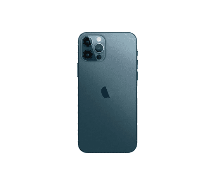 Back Glass Compatible For iPhone 12 Pro Max (Large Camera Hole) (PacifIC Blue)