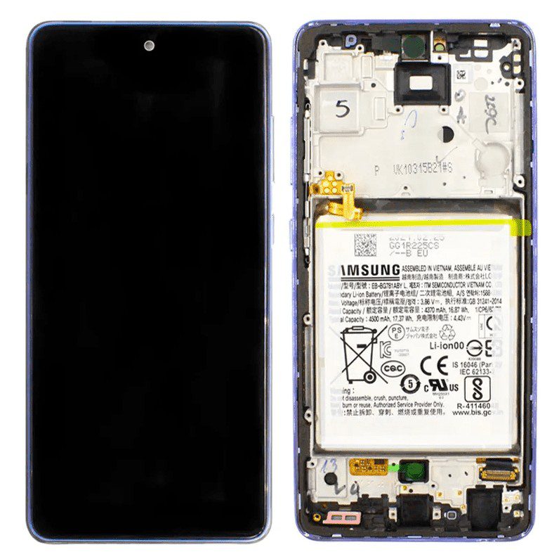 Galaxy A52 4G/5G Violet OLED Touchscreen (Incl. Battery) - SM-A525/526 / GH82-25229C / GH82-25230C (Service Pack)