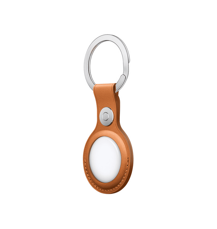 AirTag Leather Case - Orange