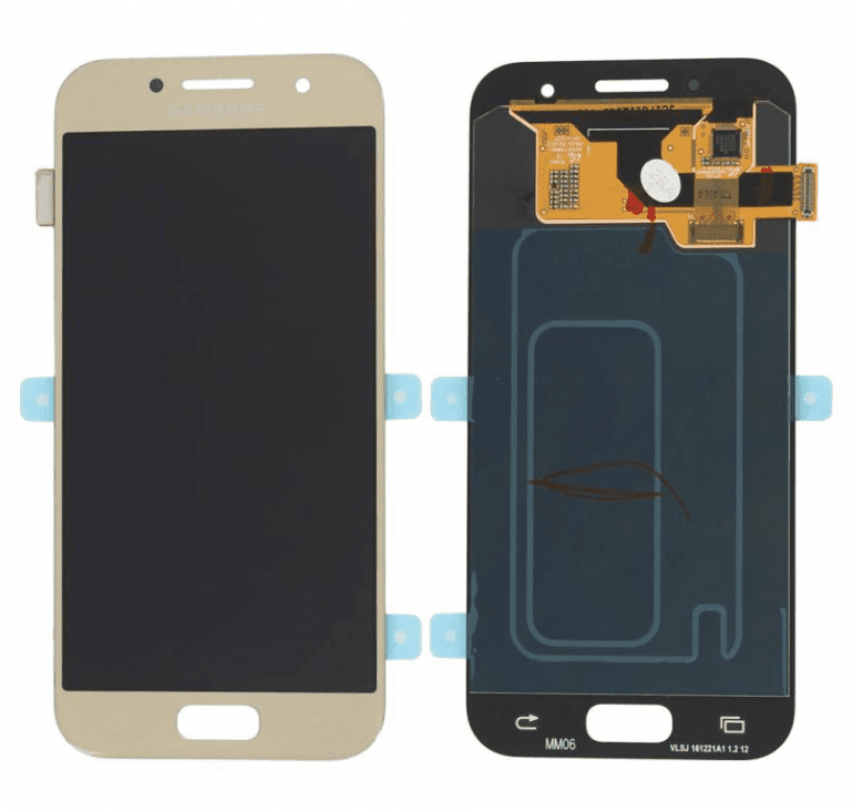 Galaxy A3 2017 Gold OLED Touchscreen - SM-A320F / GH97-19732B / GH97-19753B (Service Pack)