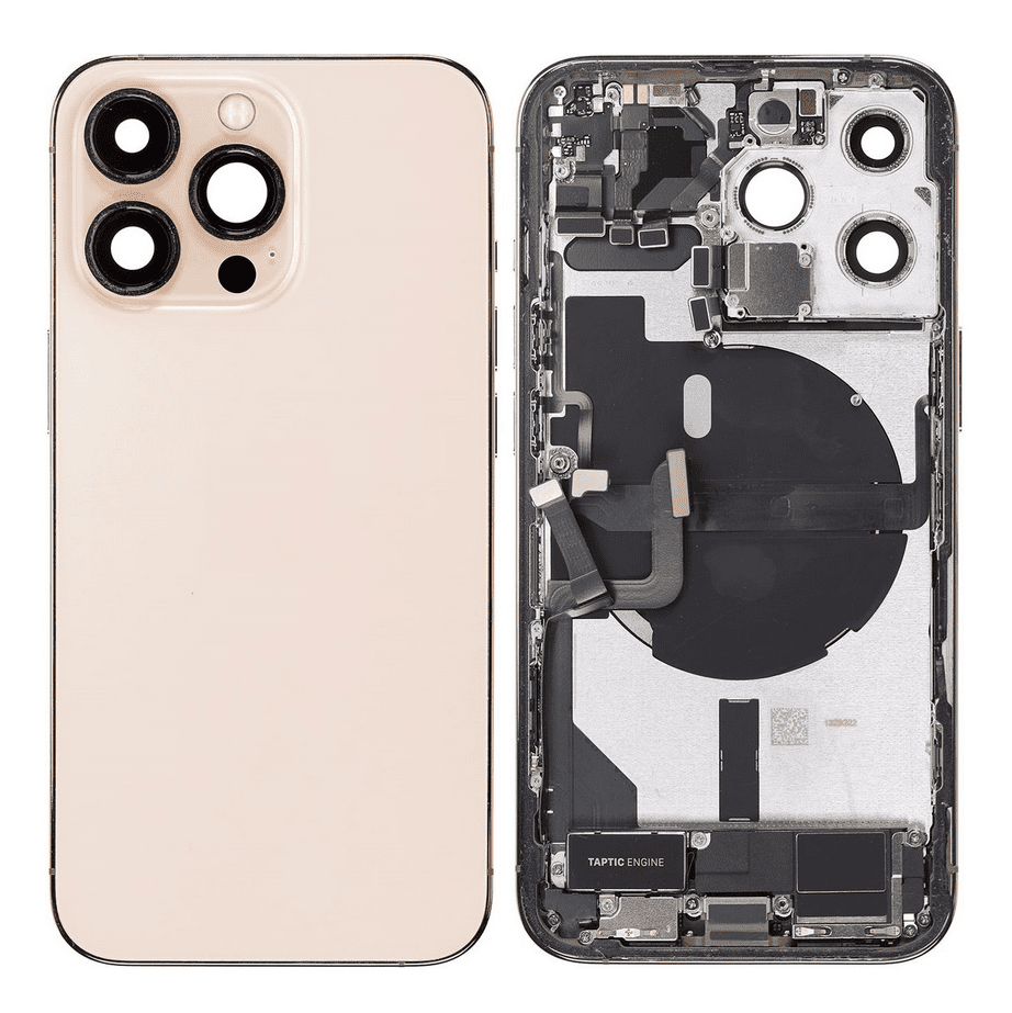 Back Housing W/Small Component Pre-installed for iPhone 13 Pro (Gold)
