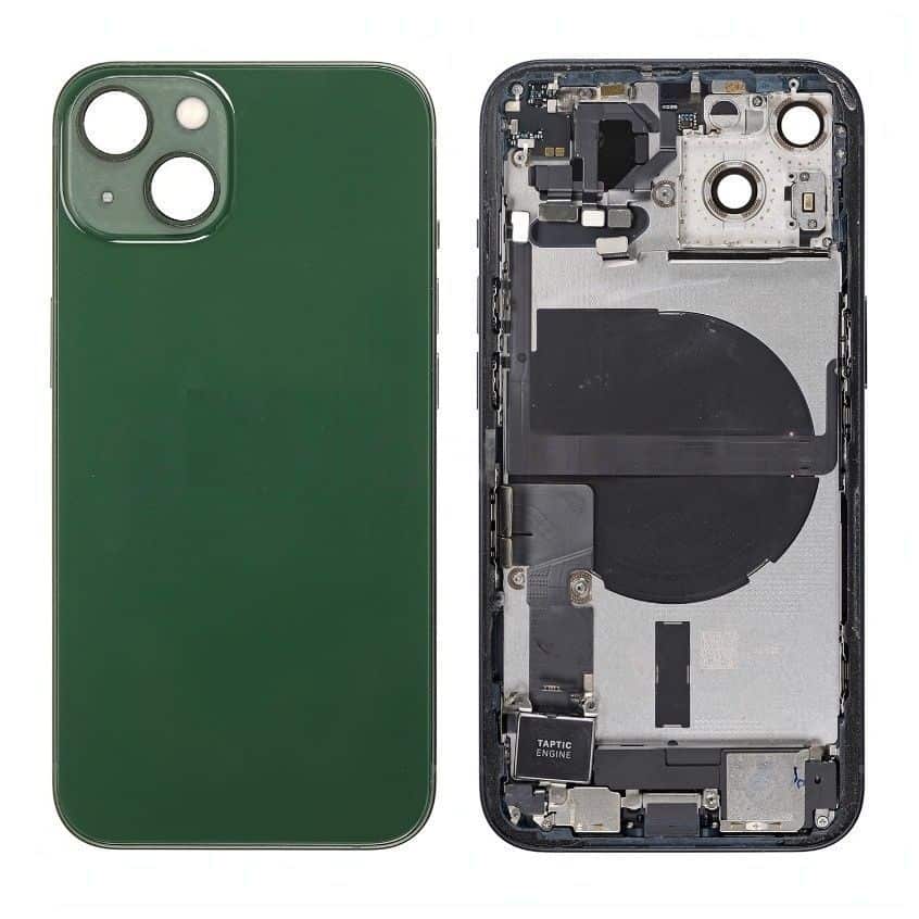 Back Housing W/Small Component Pre-installed for iPhone 13 (Alpine Green)