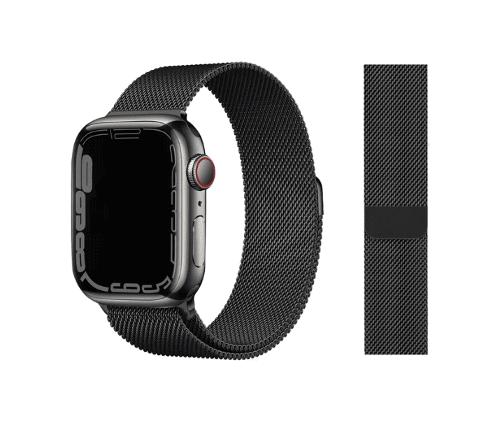 Milanese Band for Apple Watch (38/40/41mm) - Size S/M (230mm) - Black