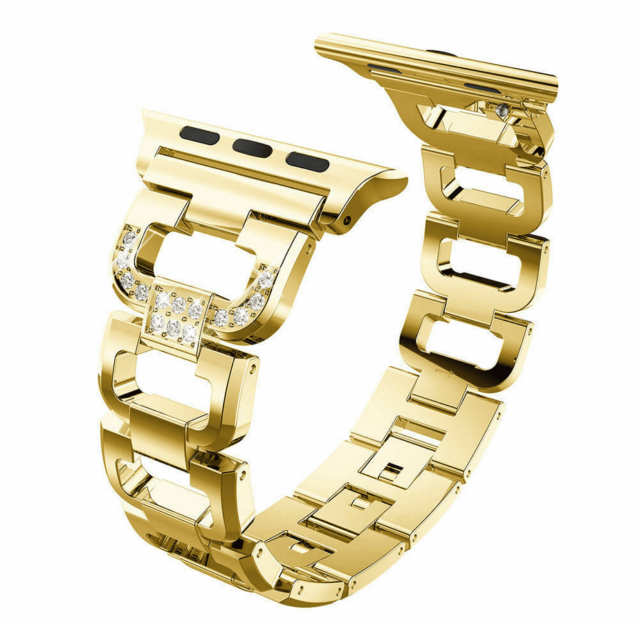 Diamond Aluminium Band for Apple Watch (42/44/45,49mm) - Gold