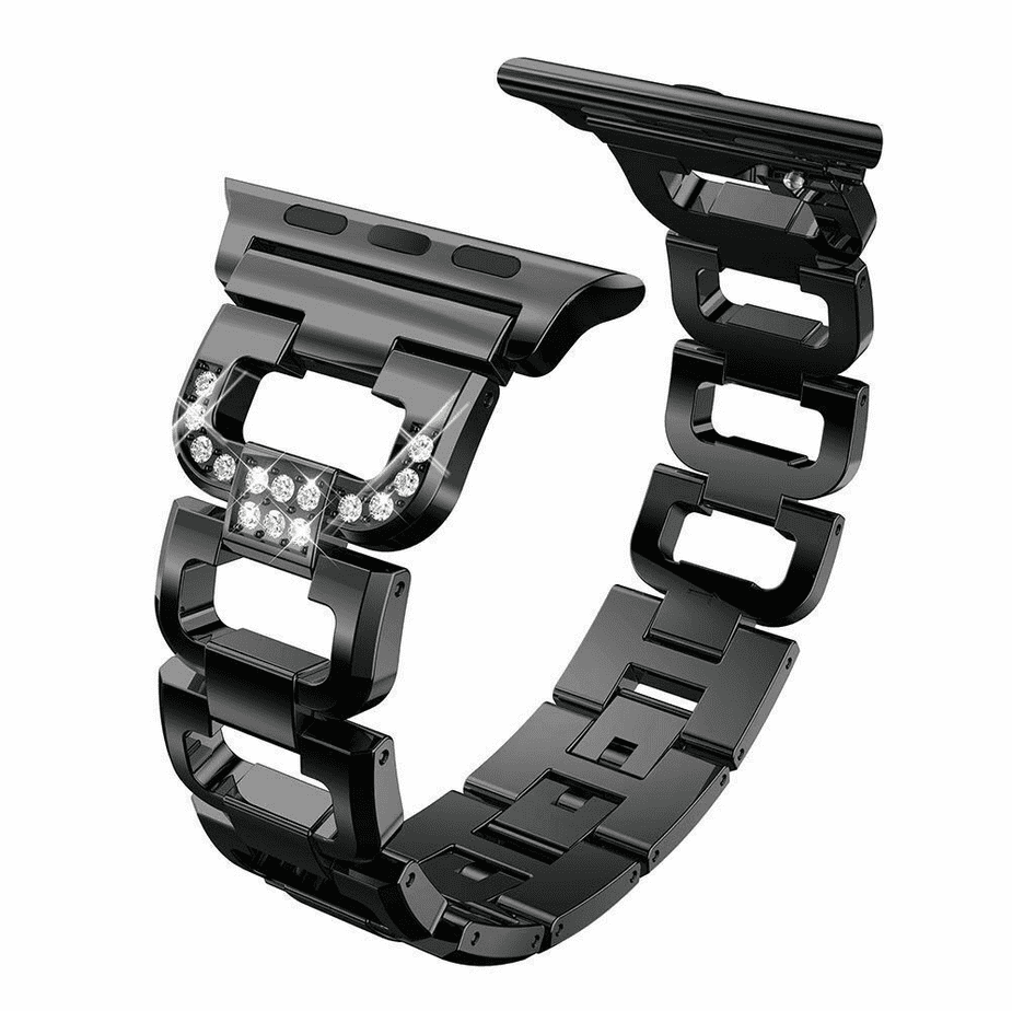 Diamond Aluminium Band for Apple Watch (38/40/41mm) - Black