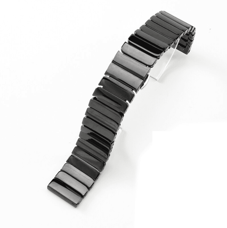 Ceramic Steel Band for Apple Watch (38/40/41mm) - Black