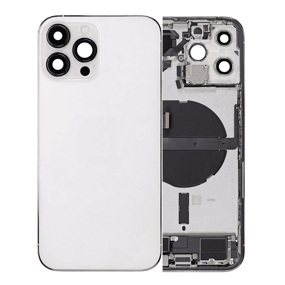Back Housing W/Small Component Pre-installed for iPhone 14 Pro Max (Silver)