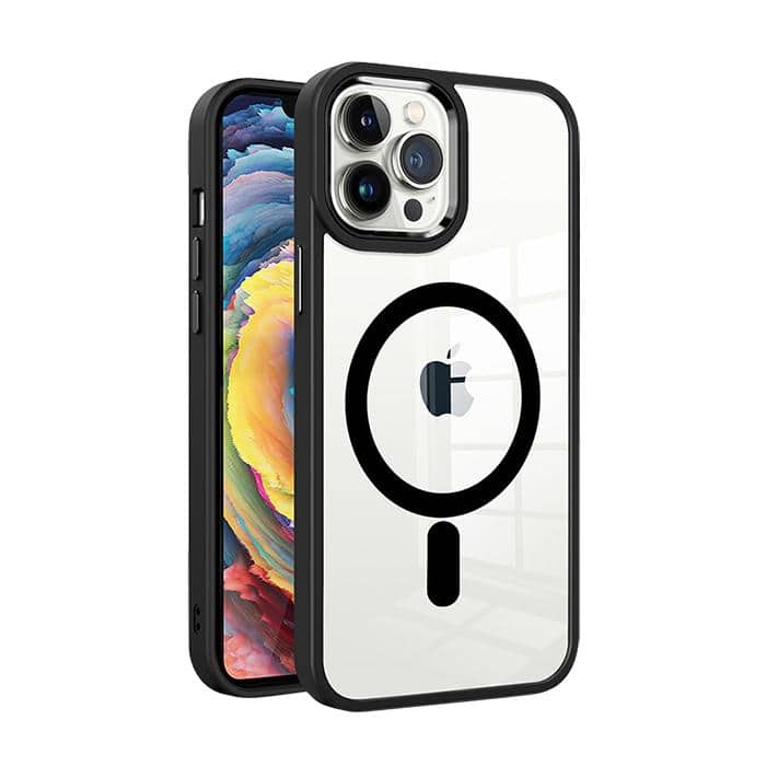 Black Clear Case with Magsafe for iPhone 13 Pro Max