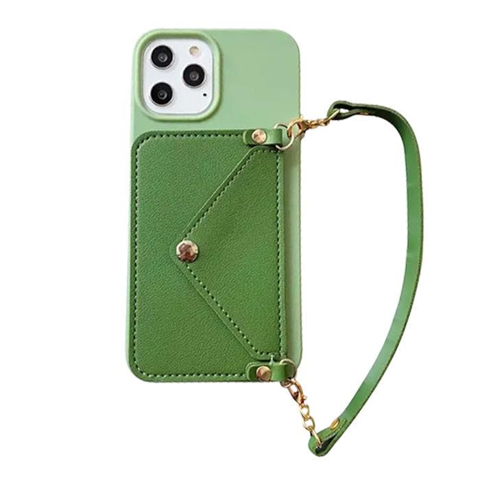 Light Green Handbag Case for iPhone 14