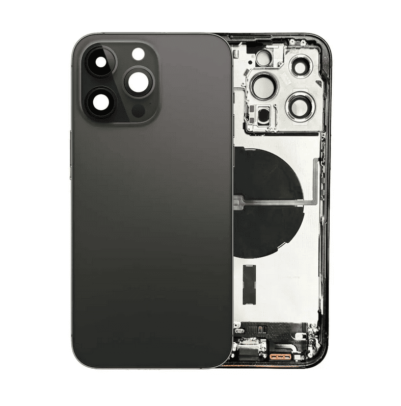 Back Housing W/Small Component Pre-installed for iPhone 14 Pro Max (Space Black)