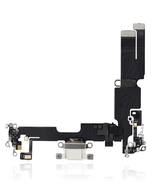 Charging Port Flex Cable Compatible For iPhone 14 Plus (Premium) (Starlight)