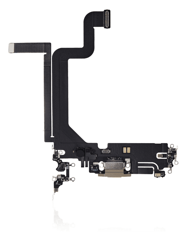 Charging Port Flex Cable Compatible For iPhone 14 Pro Max (Premium) (Gold)