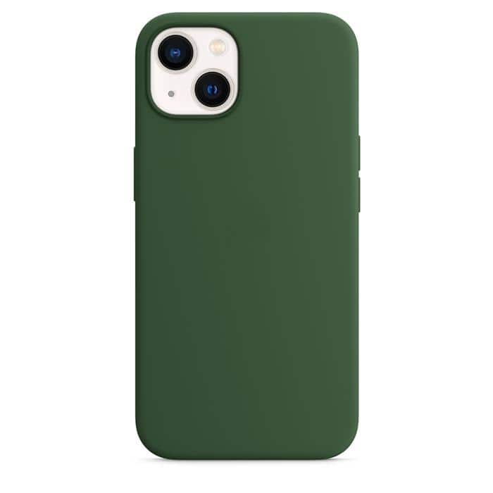 Silicone Case with MagSafe for iPhone 13 - Green