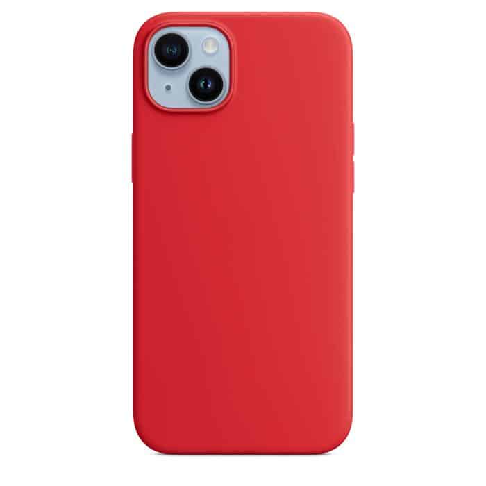 Silicone Case with MagSafe for iPhone 14 Plus – Red