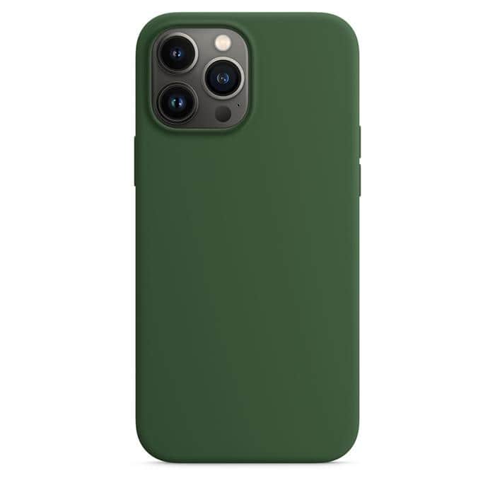 Silicone Case with MagSafe for iPhone 14 Pro Max – Green