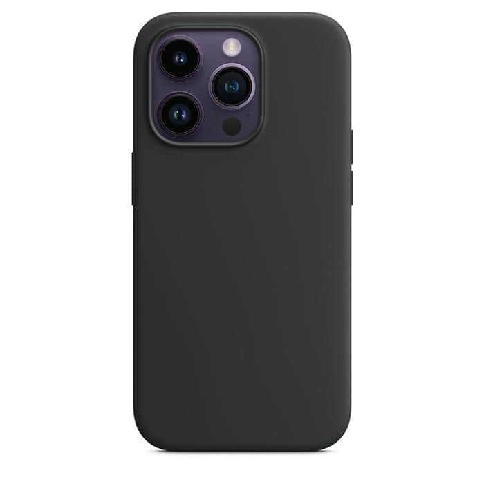 Silicone Case with MagSafe for iPhone 14 Pro – Black