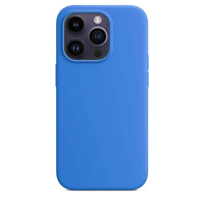 Silicone Case with MagSafe for iPhone 14 Pro – Blue