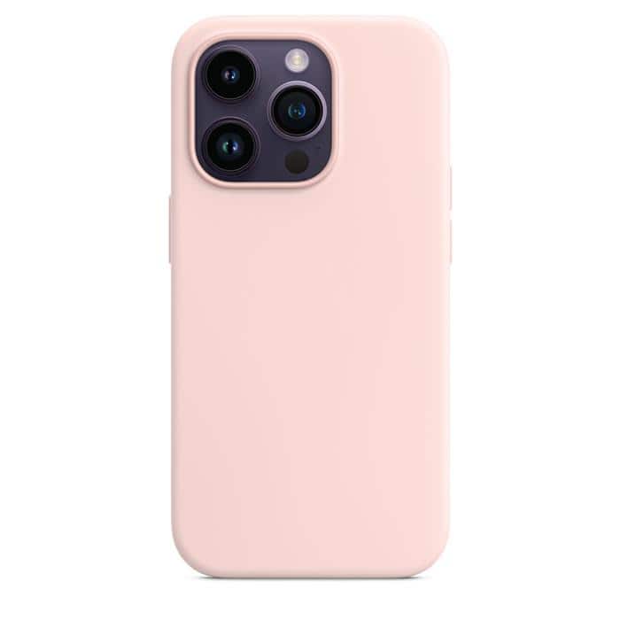 Silicone Case with MagSafe for iPhone 14 Pro – Pink