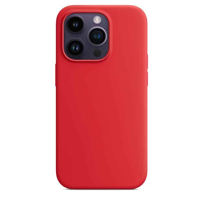 Silicone Case with MagSafe for iPhone 14 Pro – Red