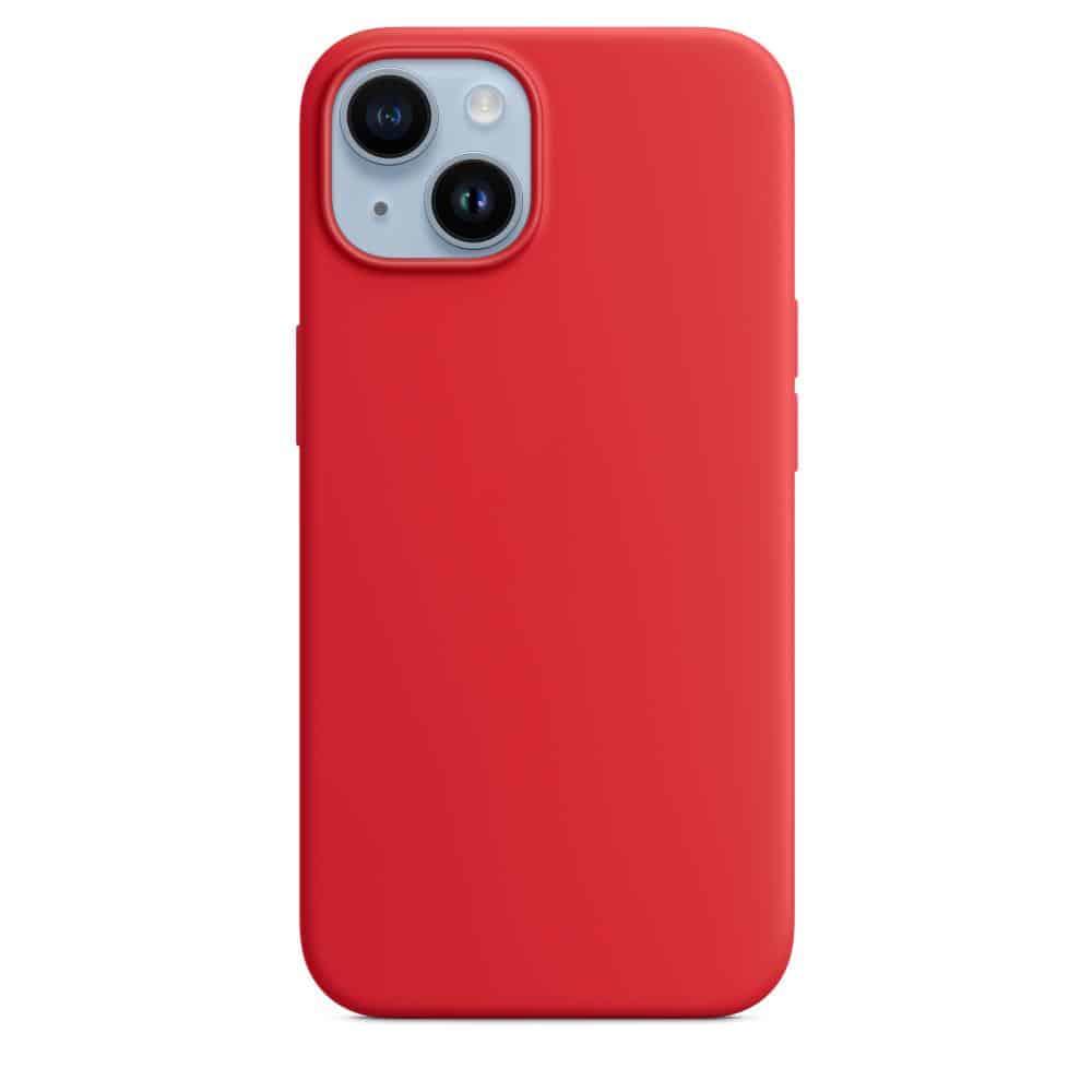 Silicone Case with MagSafe for iPhone 14 – Red