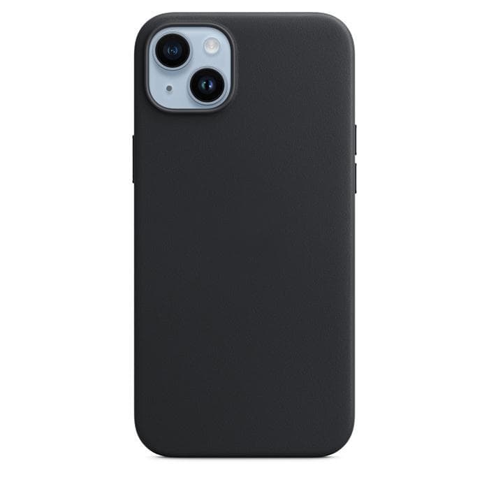 Genuine Leather Case with MagSafe for iPhone 14 Plus – Black