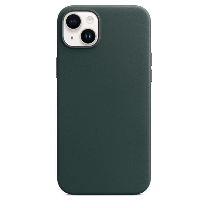 Genuine Leather Case with MagSafe for iPhone 14 – Green