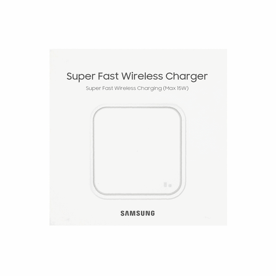 Samsung 15W Wireless Charger Pad (with Travel Adapter) White EP-P2400TWEGEU (Retail Pack)