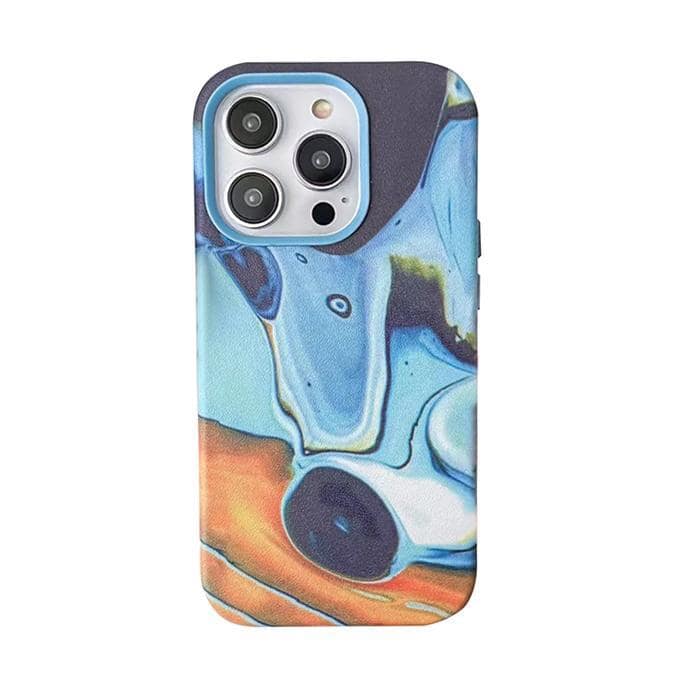 Marble Blue Case with MagSafe for iPhone 14 Pro