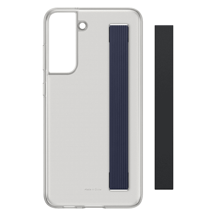 Samsung Clear Strap Cover for Galaxy S21 FE 5G EF-XG990CBEGWW Dark Gray (Retail Pack)