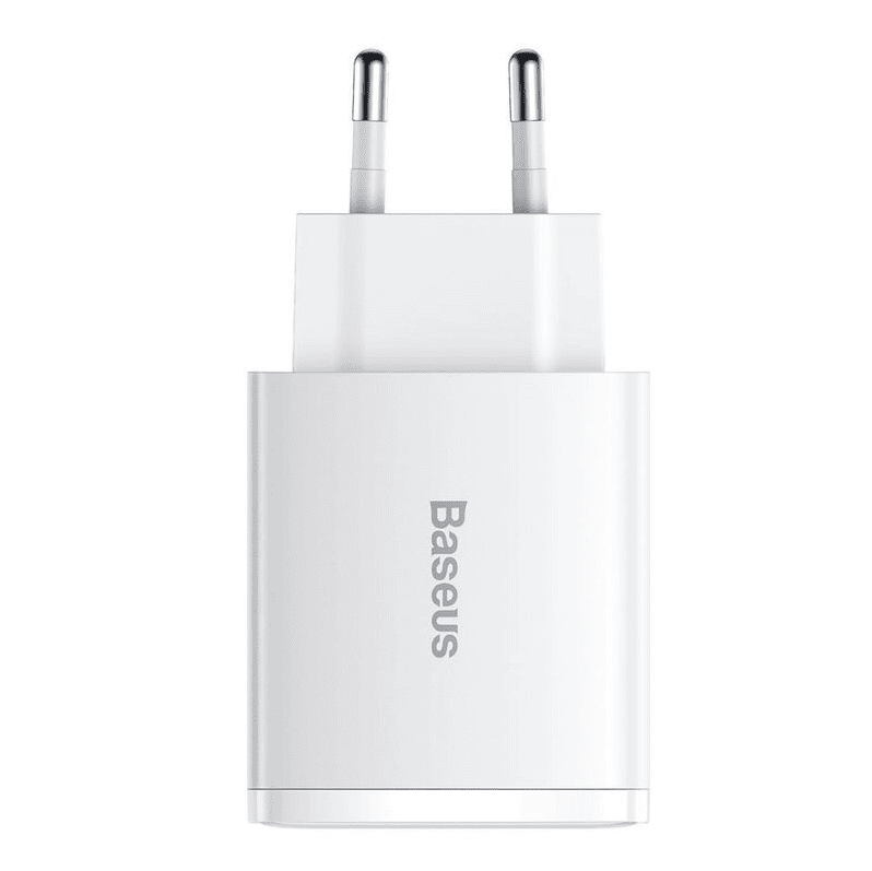 Baseus Compact Quick Charger 2U+C 30W EU White (CCXJ-E02)