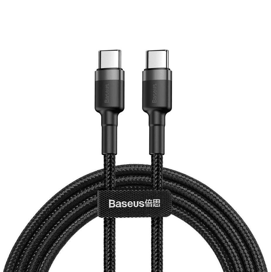 Baseus Cafule Type-C PD2.0 60W flash charging data line (20V 3A) 1m Gray+Black (CATKLF-GG1)