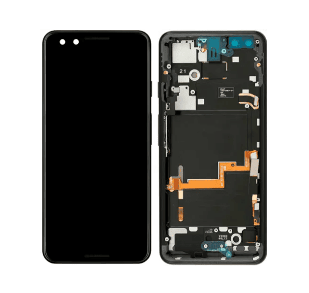 Google Pixel 3 LCD Assembly (incl. Frame) Black - (Original New)