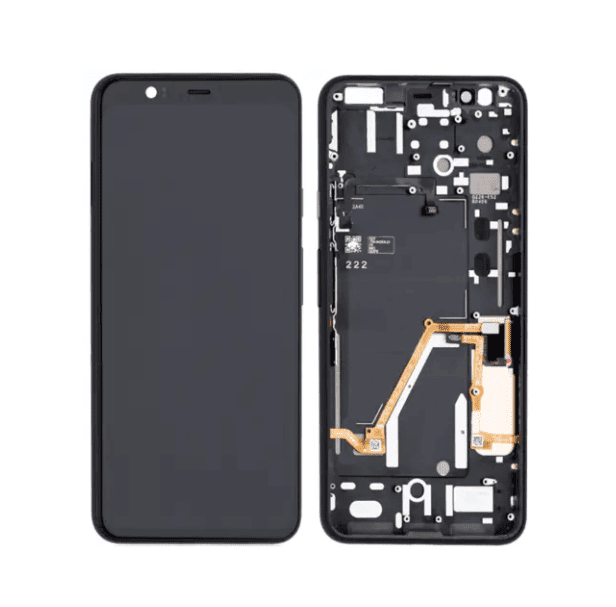 Google Pixel 4 XL LCD Assembly (incl. Frame) Black - (Service Pack)