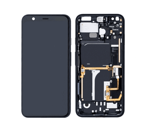 Google Pixel 4 LCD Assembly (incl. Frame) Black - (Original New)