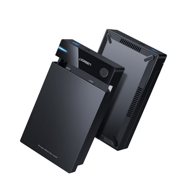 UGREEN USB 3.0 B To 3.5"/2.5" SATA Hard Driver Enclosure - Black