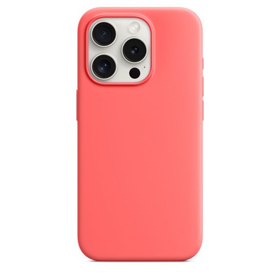 Silicone Case with MagSafe for iPhone 15 Pro Max – Red