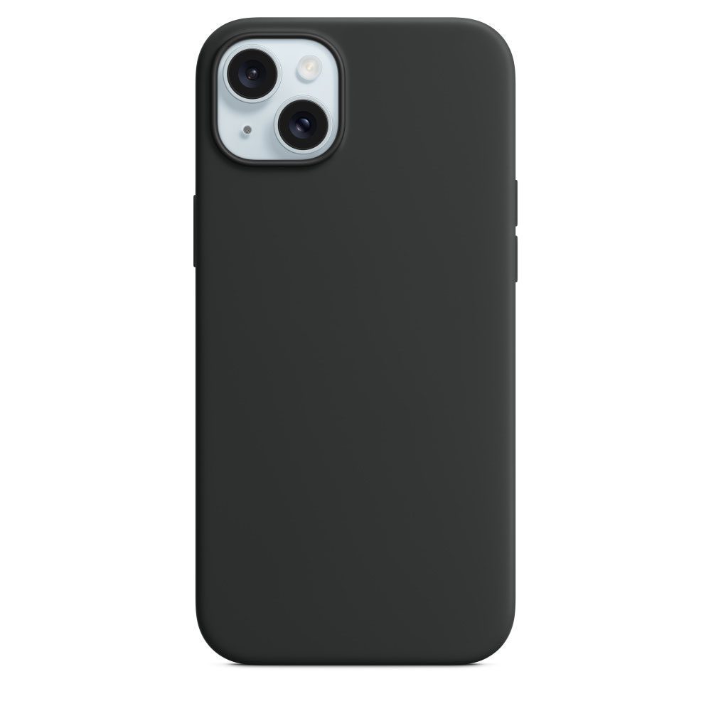 Silicone Case with MagSafe for iPhone 15 Plus – Black