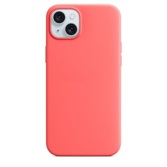 Silicone Case with MagSafe for iPhone 15 Plus – Red