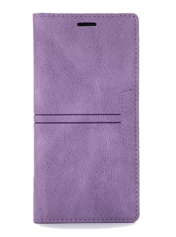 Magnetic Leather Wallet Flip Case for Google Pixel 6 - Purple