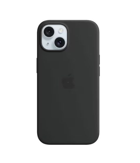 iPhone 15 Apple Silicone Case with MagSafe MT0J3ZM/A - Black