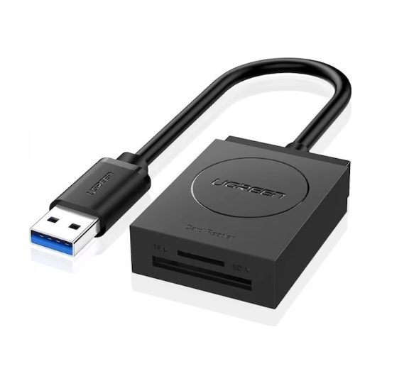 UGREEN 2-In-1 USB 3.0 A Card Reader - 15cm without OTG
