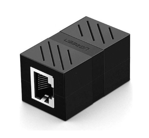 UGREEN RJ45 Ethernet Cable Extender Adapter 1000Mbps 1PCS - Black