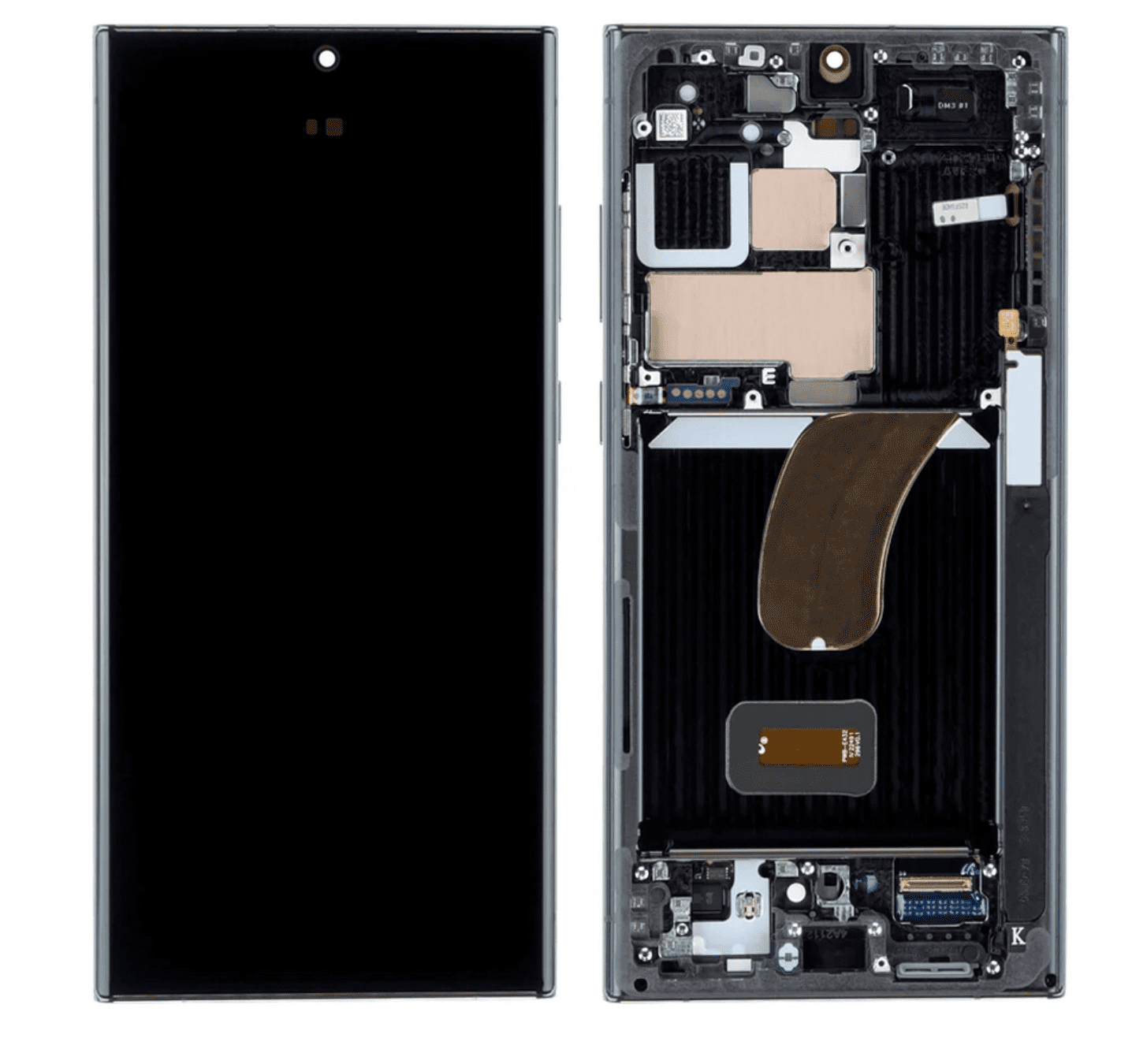 Galaxy S23 Ultra Black OLED Touchscreen – SM-S918B / GH82-31247A (Service Pack) Assembled with Frame