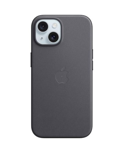 Apple FineWove Case with MagSafe for iPhone 15 MT393ZM/A - Black